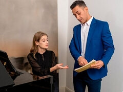 Blondine, Hundestellung, Küssen, Lecken, Muschi, Dürr, Jungendliche (18+), Titten