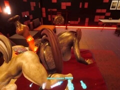 Tridimensionnel, Gode, Double pénétration, Hôtel, Monstre, Muscle, Plan cul à trois, Jouets