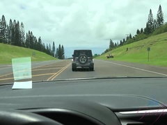 Plage, Voiture, Doigter, Petite amie, Masturbation, De plein air, Pov, Public