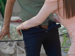 Pijpbeurt, Bruinharig, Aangekleed, Jurk, Nederlands, Man, Buiten