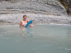 Leie, Arsch, Strand, Grosser arsch, Pummelig, Flashen, Öffentlich, Unter dem rock