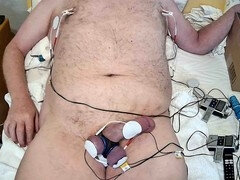 緊縛, ボンデージ, イく瞬間, 電気, ゲイ, オナニー, オーガズム, スパンキング