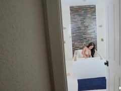 POV Slow Motion For Me - with Wet Tattooed brunette Katrina Jade