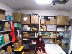 Shoplyfter- Hipster Shoplyfter Caught between two cocks