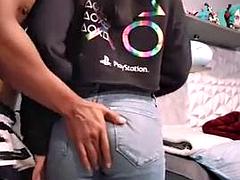 Tussi, Braunhaarige, Paar, Papi, Mexikanisch, Milf, Hintern versohlen, Ehefrau