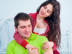 Schlafzimmer, Grosser schwanz, Blasen, Freund, Hundestellung, Handjob, Socken, Jungendliche (18+)