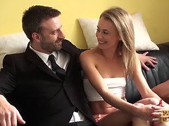 Blond, Gebondenheid, Sperma shot, Fetisj, Hd, Ruw, Tieten likken, Vibrator