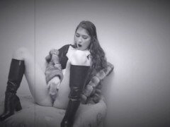 18 jaar, Zwart, Harig, Huisgemaakt, Leer, Masturbatie, Kut duiken, Alleen