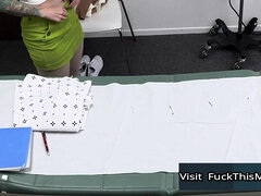 Busty Patient Gets Fertility Test In The Doctors Office - Office