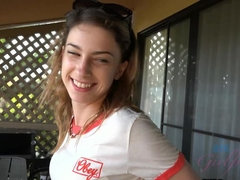 Kristen eats your cum