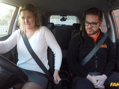 素人, ブロンド, フェラチオ, 車, バック, ヨーロピアン, なめる, 現実