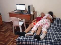 Éjaculation interne, Mignonne, Famille, Hard, Fille latino, Pov, Chatte, Adolescente