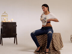 Noire, Brunette brune, Hd, Masturbation, Seins naturels, Mamelons, Solo