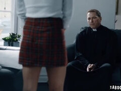 Brunette brune, Gorge profonde, Faciale, Doigter, Avaler, Adolescente, Jouets, Uniforme