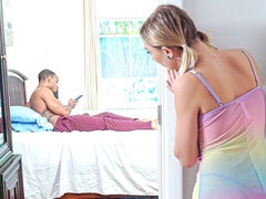 Schlafzimmer, Grosser schwanz, Hundestellung, Behaart, Natürlichen titten, Zierlich, Jungendliche (18+), Titten