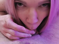 Non-professional cute teen give oral sex and moreover swallow cum in mouth
