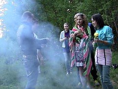 Минет, Колледж, Семяизвержение, Группа, На природе, Сиськи