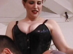 Amerikaans, Bondage discipline sadomasochisme, Grote mammen, Bruinharig, Fetisj, Voeten fetish, Latex, Trio