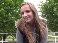 Grote kont, Grote mammen, Pijpbeurt, Sperma shot, Sperma in gezicht, Hardcore, Buiten, Openbaar