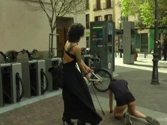 Anal, Femelle, Humiliation, Public, Punition, Rugueux, Esclave, Voyeur
