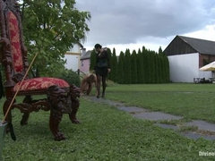 Gebondenheid, Dominante vrouw, Vernedering, Orgasme, Pijn, Prostaat, Straf, Ruw