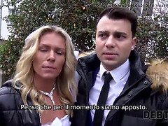 Blondine, Braut, Nahaufnahme, Hundestellung, Hd, Geld, Realität, Eng