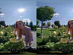 Dreidimensional, Tussi, Blondine, Blasen, Küssen, Pov, Realität