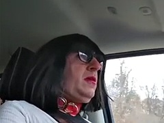 Mamada, Consolador, Ébano, Sexo duro, Tacones, Lencería, Público, Transexual