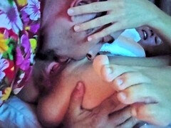 Furzen, Füsse, Klaffend, Behaart, Hotel, Lecken, Elasthan, Ehefrau