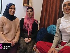 Arabisch, Grote kont, Zwart, Kwartet, Hd, Likken, Ruw, Schreeuwen