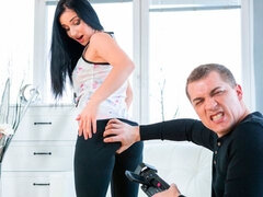 お尻, フェラチオ, 茶髪の, 手コキする, ハードコア, 淫乱熟女, スラップ, オッパイの