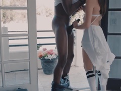 Negro, Mamada, Morena, Corridas, Garganta profunda, Interracial, Adolescente