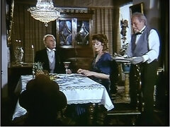 Hot threesome interracial scene from vintage movie Josefine