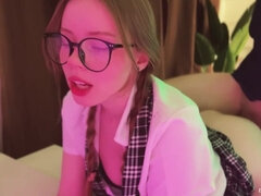 18 años, Rubia, Mamada, Linda, Sexo duro, Masturbación, Colegiala, Puta