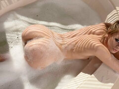 Rubia, Mamada, Atrapados, Besar, Piscina, Afeitado, Tetas, Mojado
