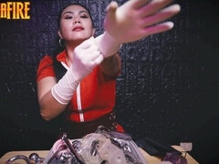 Arts, Dominante vrouw, Duits, Handschoenen, Huisgemaakt, Latex, Meesteres, Rubebrstof