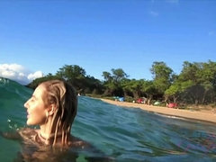 Amateur, Bikini, Blonde, Exhib, Petite amie, Nue, Pov, Nénés