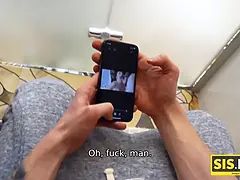 Sucer une bite, Gorge profonde, Queue, Hd, Jeans, Russe, Soeurs, Tabou