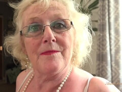 Horny granny Claire erotic solo video