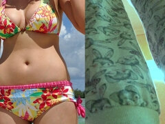 Gros seins, Brunette brune, Poilue, Fait maison, Maman, Seins naturels, Douche, Espionne