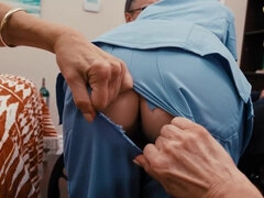 18 jaar, Blond, Seksspeelgoed, Jurk, Inshuiven, Lesbisch, Verpleegster, Tiener