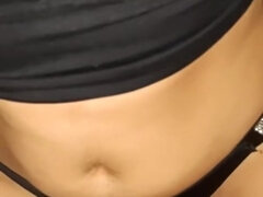 Natural Italian Curvy Girl , In Sport Clothes Riding Her Trainer Dick After Sesion ( Cum Inside )