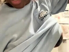 Amateur, Negro, Ébano, Sexo soft, Solo