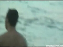 お尻, デカ尻, デカパイ, カップル, 毛深い, アウトドア, 公共, オッパイの