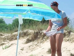 18 jahre, Leie, Strand, Geschnappt, Nackt, Nudist, Öffentlich, Spion