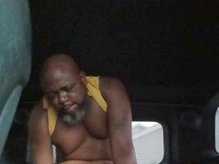 Amateur, Negro, Pareja, Ébano, Casero, Al aire libre, Coño, Medias largas