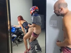 Amateur, Engañando, Pareja, Despelote, Pajear, Casero, Pelirrojo, Uniforme