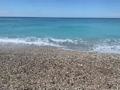 デカパイ, カップル, イく瞬間, ヨーロピアン, ギリシア人, 巨大, アウトドア, 公共