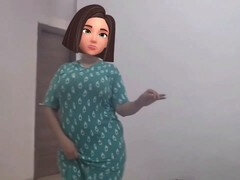 Arabe, Gros cul, Dansant, Nue  à poil, Nue