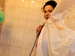 Cul, Salle de bains, Doigter, Branlette thaïlandaise, Seins naturels, Adolescente, Serré, Mouillée